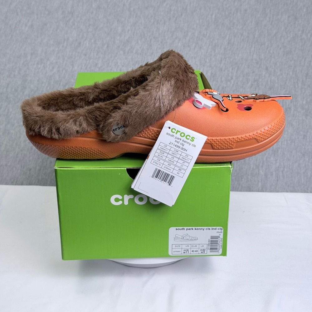 Crocs South Park Kenny Classic Lined Clog Orange 211499-90H Mens 9 Womens 11 - Picture 2 of 10